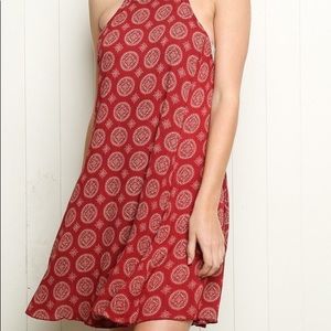 brandy melville red abigail dress